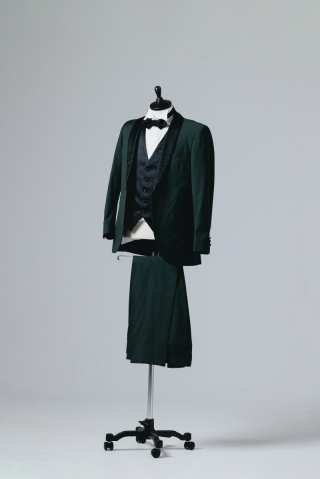 ダークグリーンショールカラー