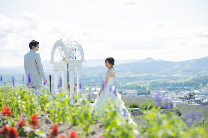 お花も添えて。