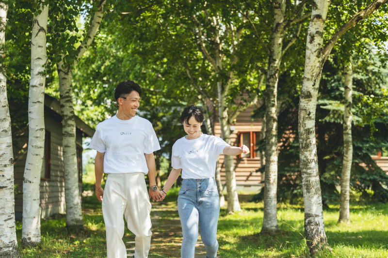 SOLAのガーデンで私服撮影