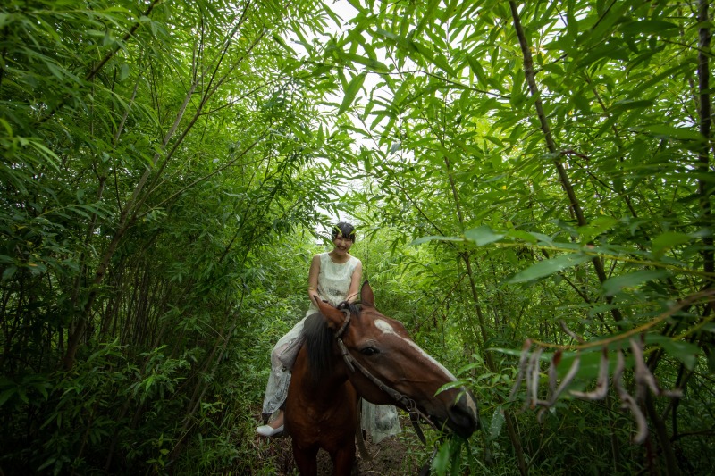 自然を感じながら