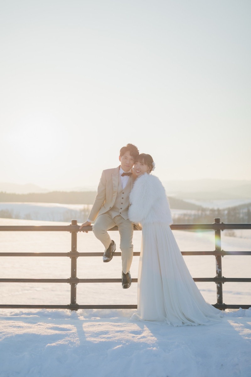 綺麗な夕焼けに包まれて