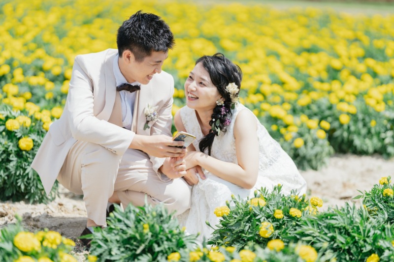 自然なお二人の空気感が愛おしい