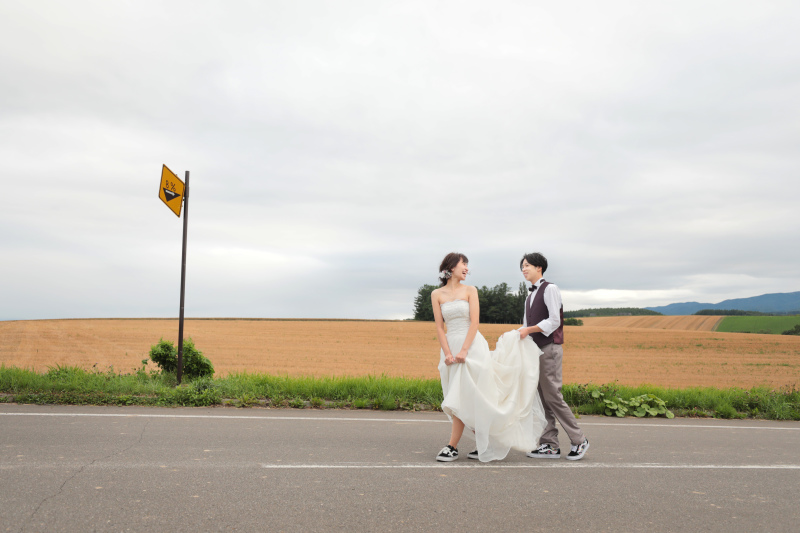 お揃いのスニーカー