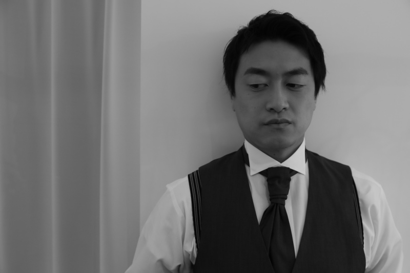 新郎様もいまから出発でドキドキ。