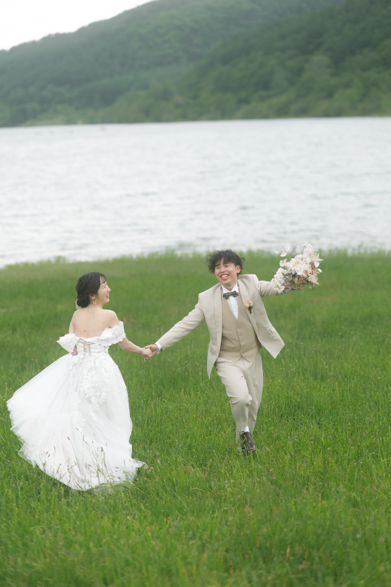 お二人でクルクル回ってもらって