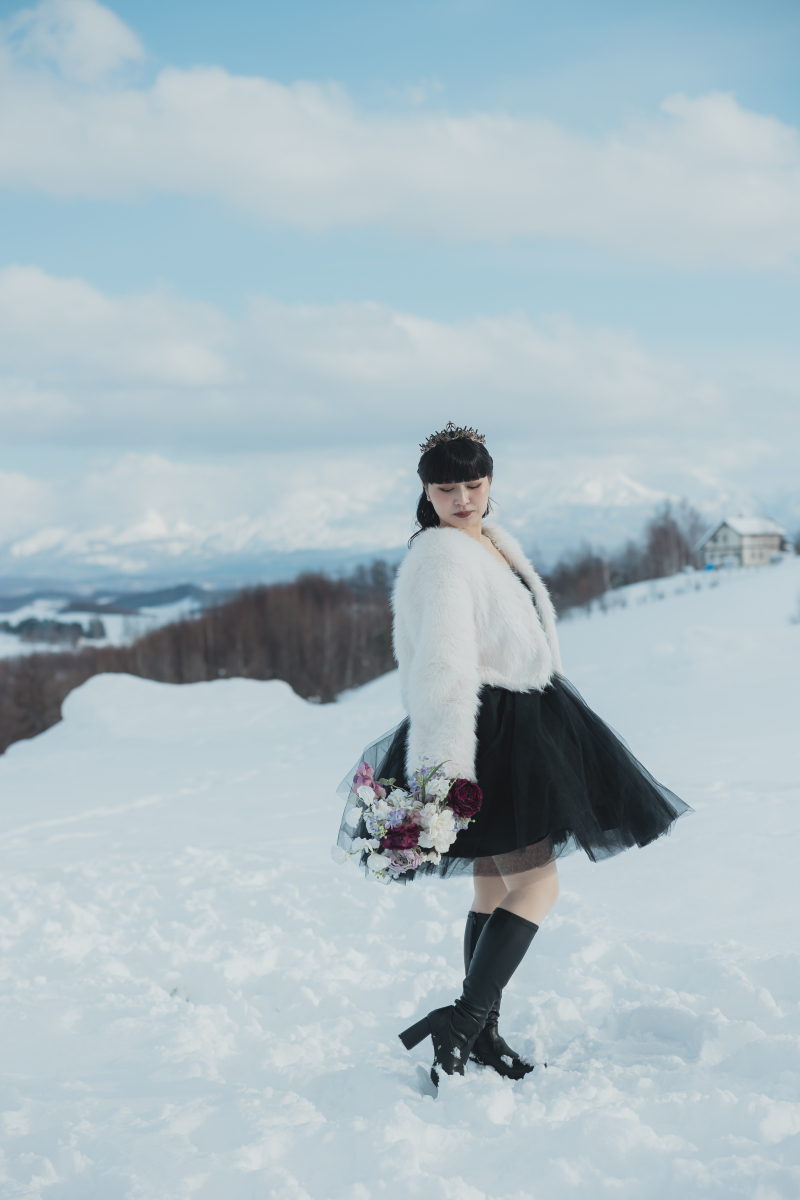 真っ白雪と青空と!