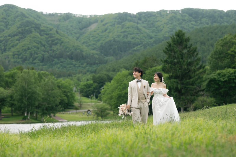 緑が広がるロケーション撮影！