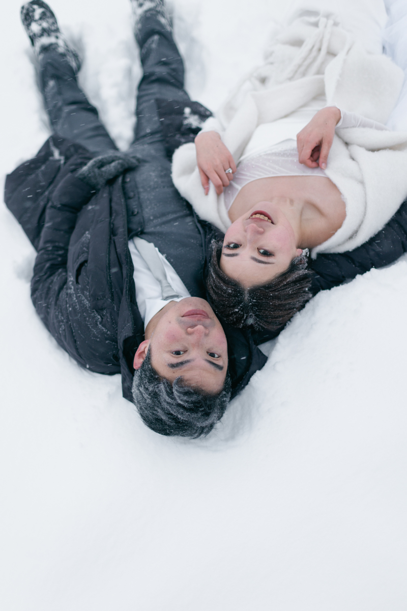 ラストは雪へダイブ!