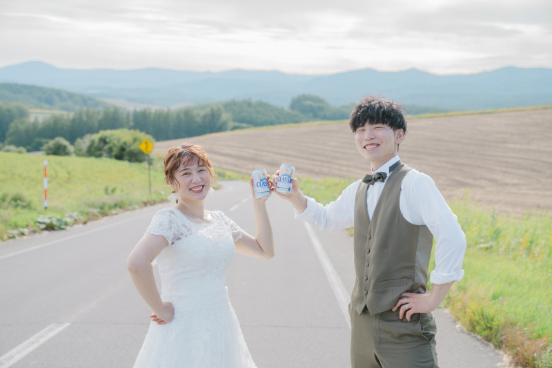 ビールを片手に！