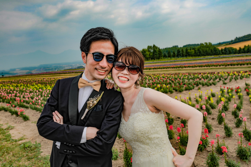 お持ちいただいたサングラスで雰囲気チェンジ♪