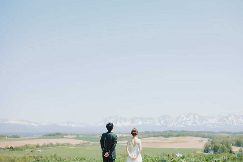 美瑛の雄大な景色から