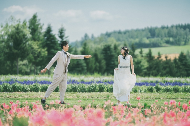カラフルなお花畑が魅力の「フラワーランド」