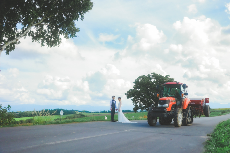 迫力の大型トラクター