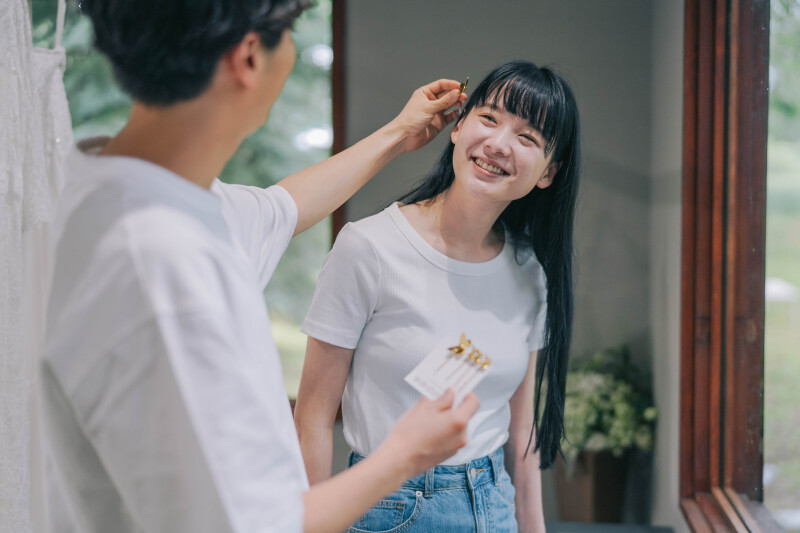 お衣装に合わせてアクセサリーも選びましょう