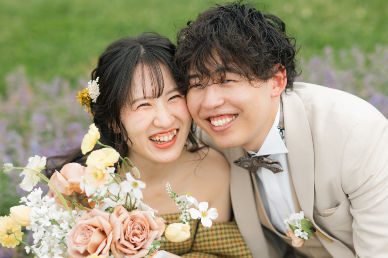 最後はほっぺたをギュッと寄せてもらって♪