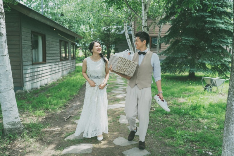 ガーデンを抜けて撮影へ出発！