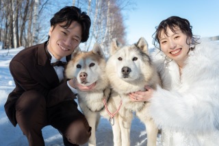 【冬_美瑛】動物スノーロケ＋美瑛の丘ロケーション◇全データ美肌レタッチ込(2026年1月17日〜2月28日）