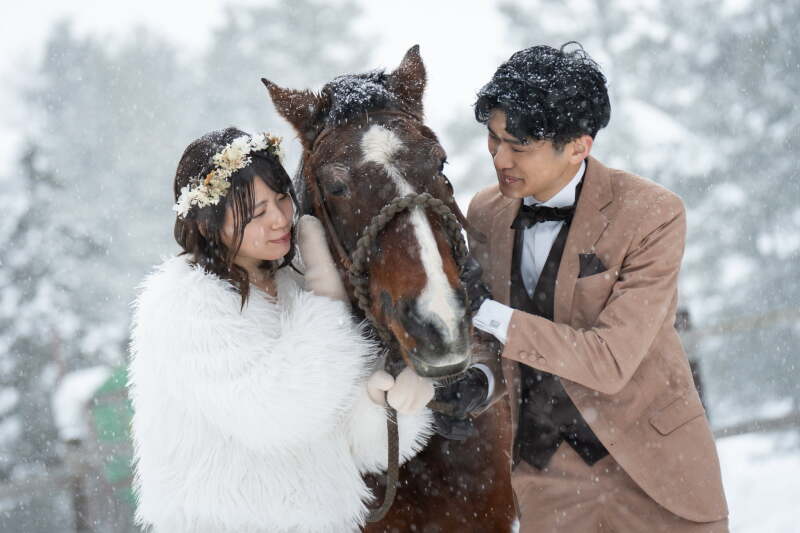 【冬_美瑛】雪ロケーション◇動物ロケーション◇全データ美肌レタッチ込(2026年1月17日〜2月28日)