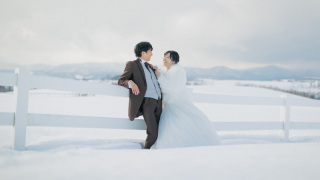 【冬_美瑛】雪ロケーション◇チャペル＋美瑛の丘ロケーション◇全データ美肌レタッチ込(2026年1月17日〜2月28日）