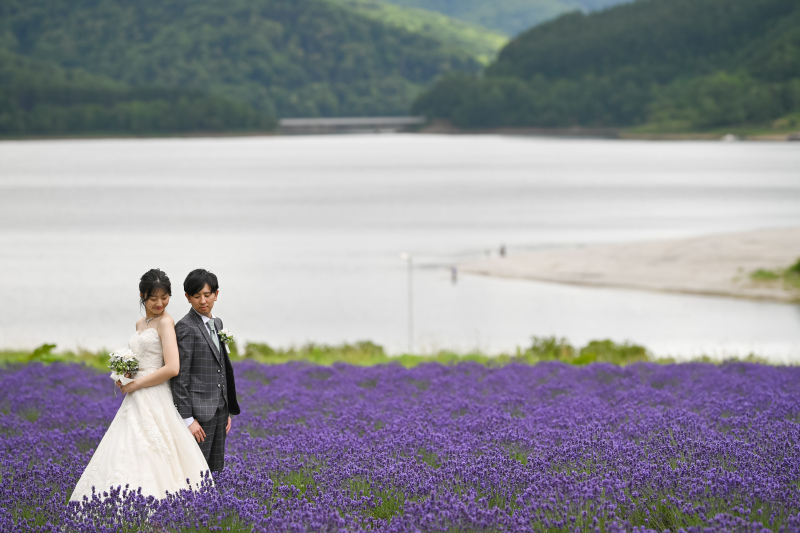 かなやま湖のラベンダー