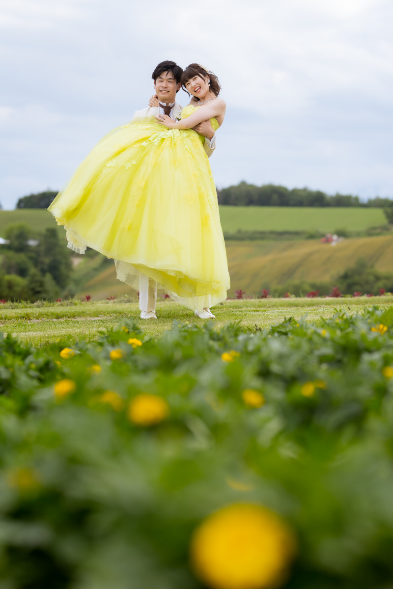 カラードレスとおなじイエローカラー