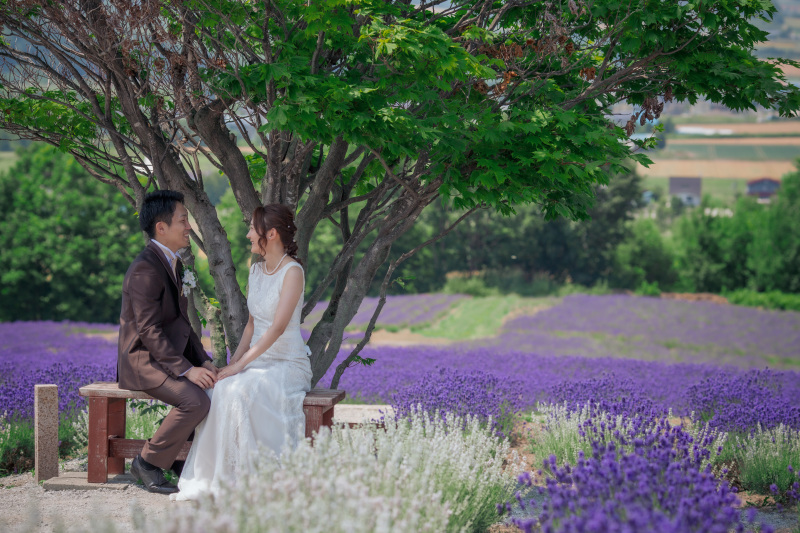 ラベンダーの中自然体でのWedding　Photo／【お客様の声】