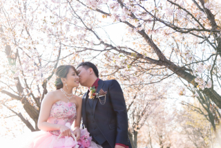 桜の季節チャペルと桜でウェディングフォト体験レポート