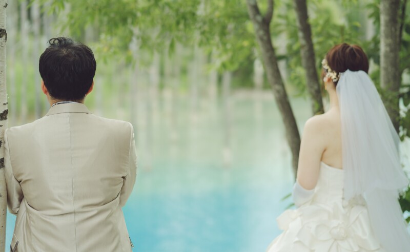 青い池スタート