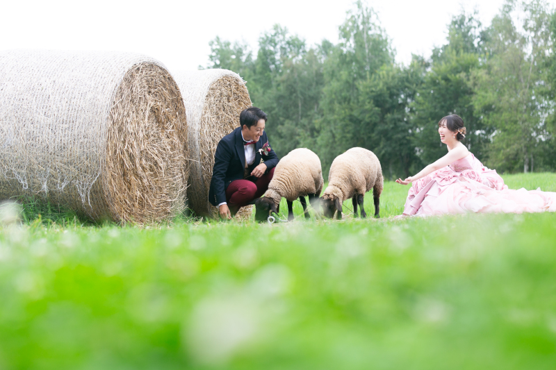 北海道の自然の中で笑顔あふれるWedding Photo/【お客様の声】
