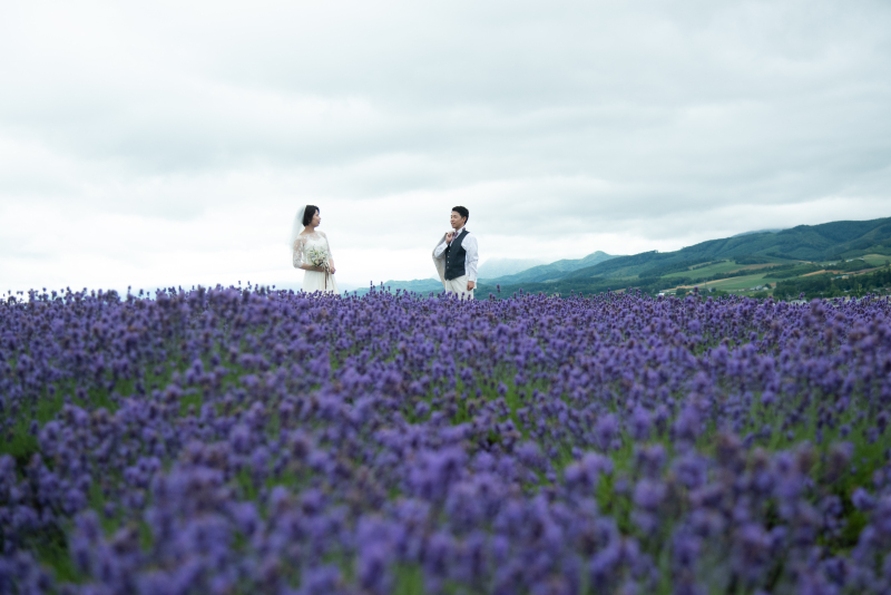 ラベンダー畑でのWedding Photo/【お客様の声】