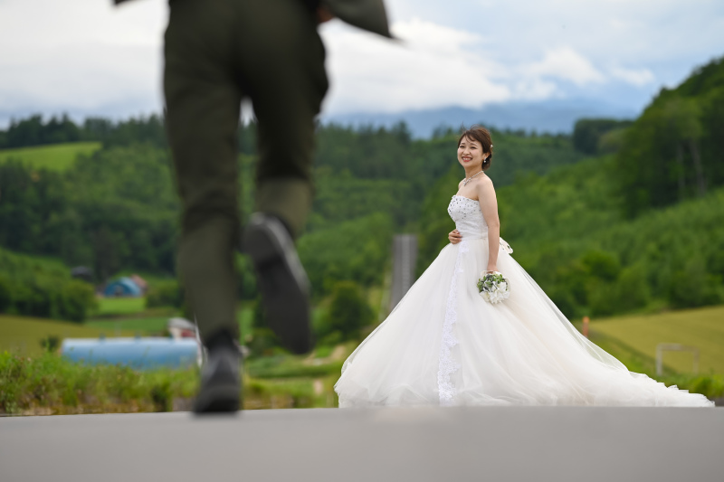 小雨降る移動中の晴れ間に