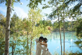 青い池＆四季彩の丘、広大な風景の中ゆったり撮影【お客様の声】