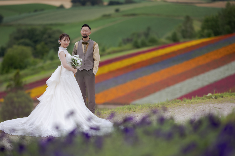 アイキャッチの七色の花畑