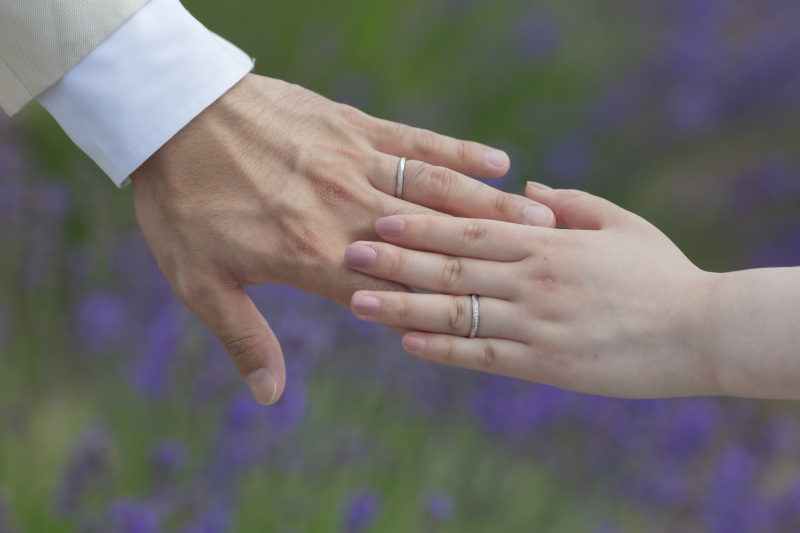 ラバベンダー畑で