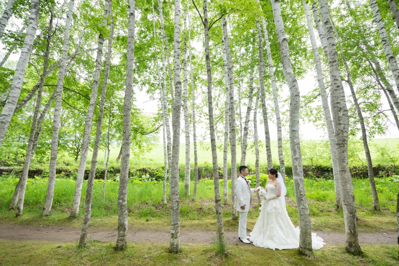 北海道の大自然と一緒にWedding　Photo／【お客様の声】
