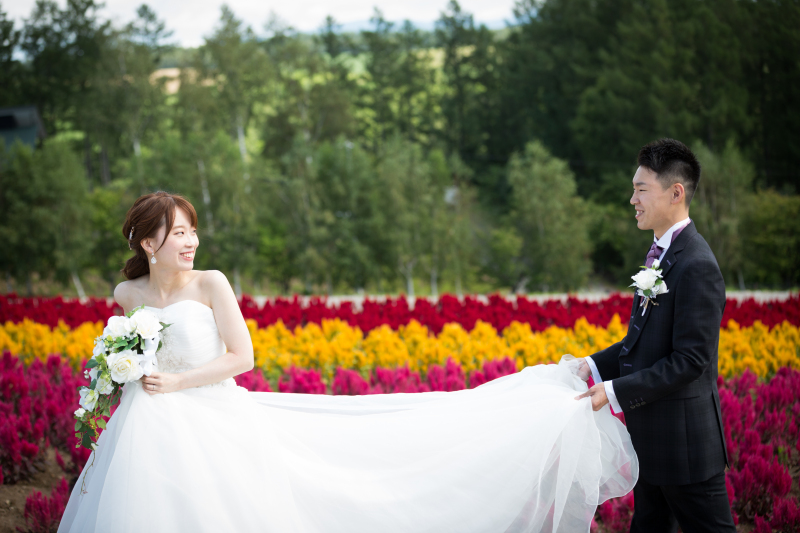 美瑛四季彩の丘、富良野フラーワーランドかみふらの色鮮やかカラフルなロケフォト