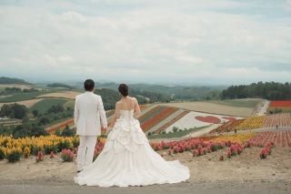 キレイな背景の中でのWedding Photo／【お客様の声】
