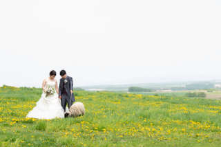 自然たっぷりの中でのWedding　Photo