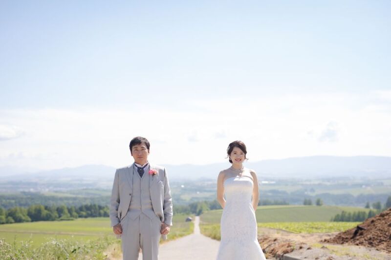 北海道の大自然の中でロケーションフォト。東京から【お客様の声】