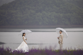 雨の中で幻想的なWedding　Photo／【お客様の声】