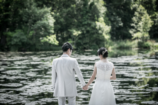 北海道の景色の中でのWedding　Photo／【お客様の声】