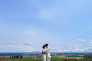 美瑛の大草原でのWedding　Photo／【お客様の声】