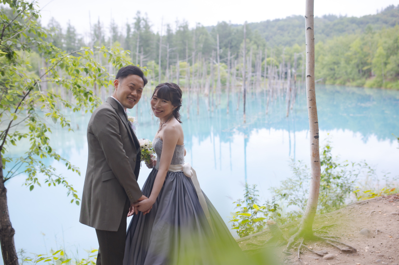 スタートは青い池