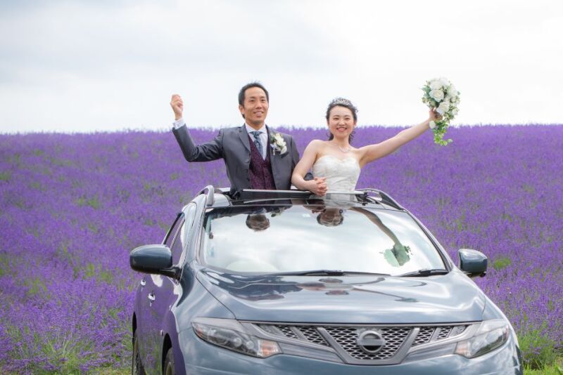 和装も洋装も。愛車も一緒にロケーションフォト