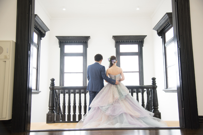 洋館の中で撮影