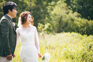 お気に入りドレス、生花ブーケ、想いでの品の持ち込み