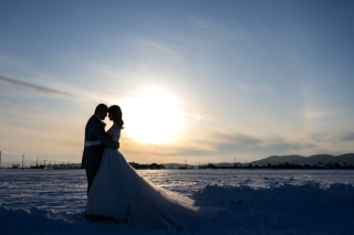 丘のうえ（Hills Studio）_冬の北海道　旭川護国神社　雪の大地　