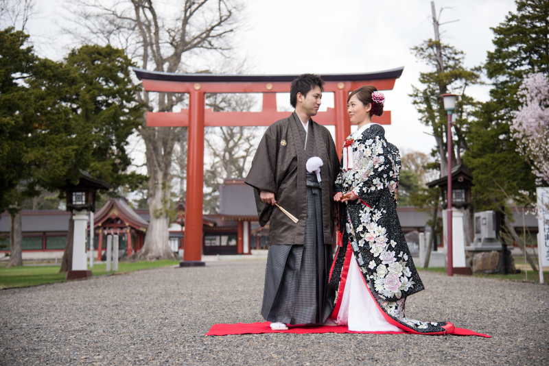 【旭川圏内旭川神社、上川神社、護国神社】和装1点シンプルデータ(色補正・美肌レタッチ済データ150 カット)