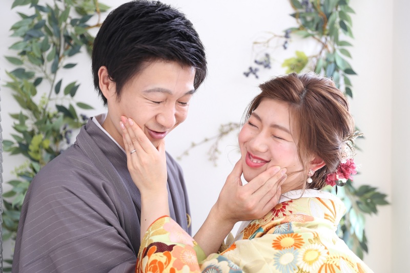 ホッペをぎゅ～♡