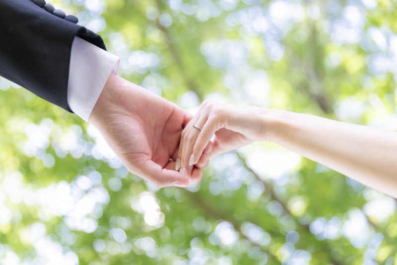 手元ショットも